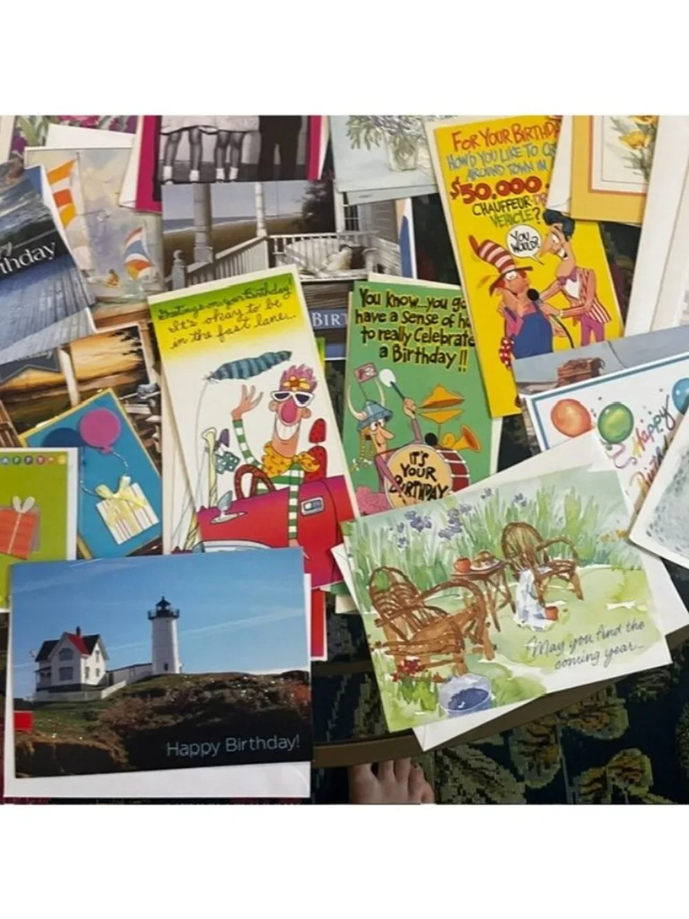 Large Lot of Assorted Birthday Cards